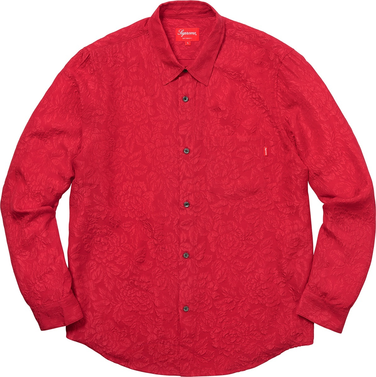 Floral Silk Jacquard Shirt view 2